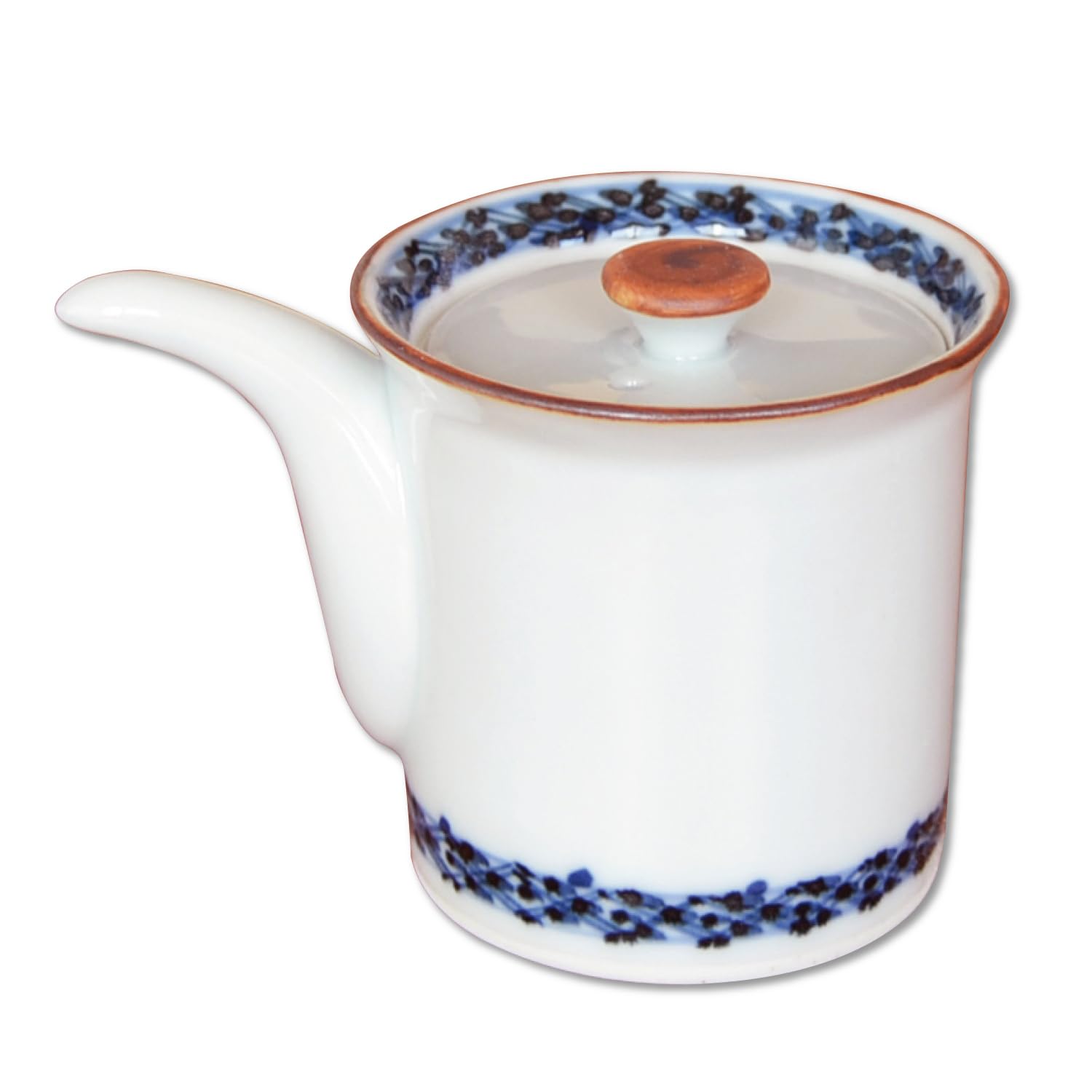 

Stylish and cute compact soy sauce Arita made in with a rim dispenser, ware, 110ml, Japan, ceramic, porcelain, pattern. белый