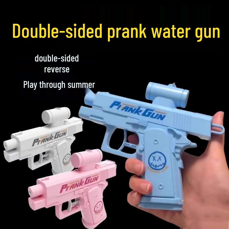 Double-Sided Reverse Spray Water Gun - Mini Prank Toy for Summer Fun
