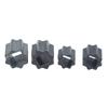 2Pcs Pneumatic Head Adapter Sleeve Actuator Connecting Sleeve Inner Square Outer Octagonal Sleeve Ball Valve Reducer Sleeves