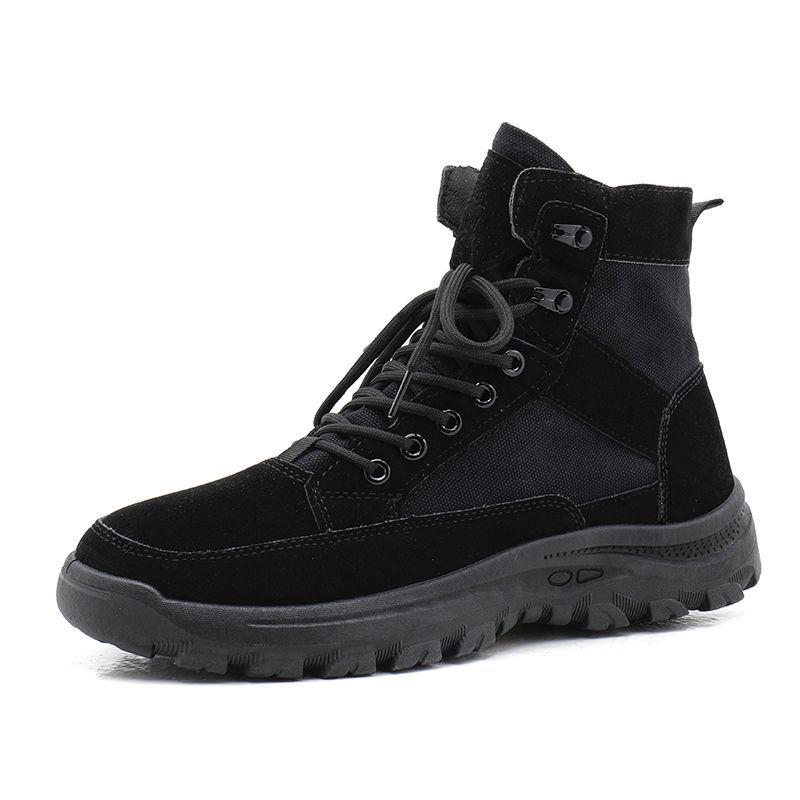 

Men’s Breathable High-Top Desert Boots - Thick Sole, Wear-Resistant for Outdoor Work & Mountain Climbing. 41