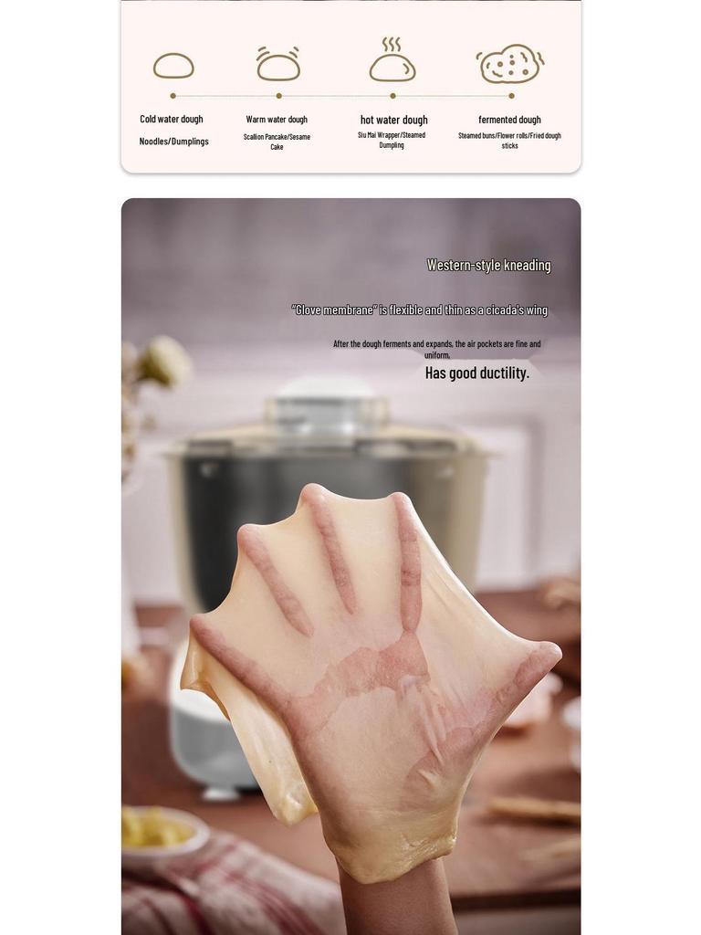 Multifunctional Automatic Dough Mixer and Kneader for Home Use