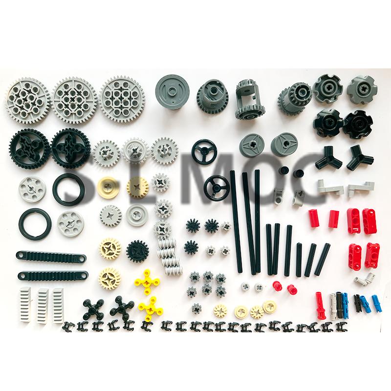 

120PCS MOC Gear 40 Tooth Axle Connector Pin Liftarm High-Tech Bricks DIY Buildings Blocks Compatible Gifts For Kids Creative