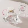 Transparent Cool Water Pot Heatproof Pink Lovely Glass Cup Heat-resistant Glass Household Teapot Office Tea Ceremony Gift New