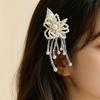 Elegant Pearl Flower Hair Clip for Women - Exquisite High-End Hair Accessory for Bangs