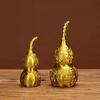 Gourd Ornaments Brass Hollow Not Opening And Closing Mini Small Calabash Living Room Bedroom To Door Crafts Decoration