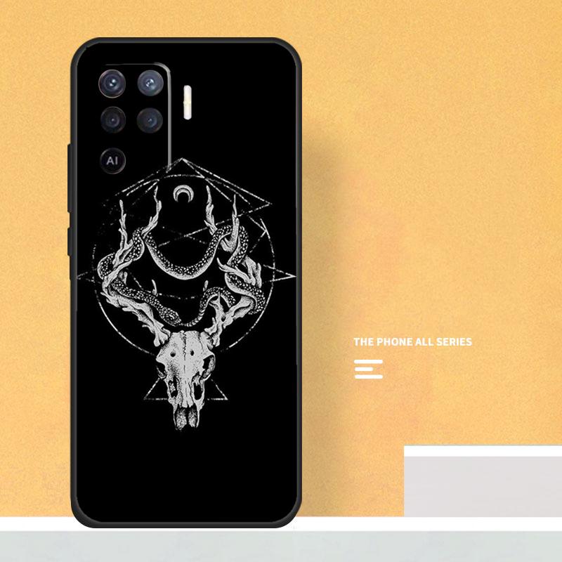 Devil Satan Case For Oppo A74 A94 A54 A15 A17 A57 A6 A5 Pro A16 A76 A96 A40 A60 A80 A18 A38 A58 A78 A98