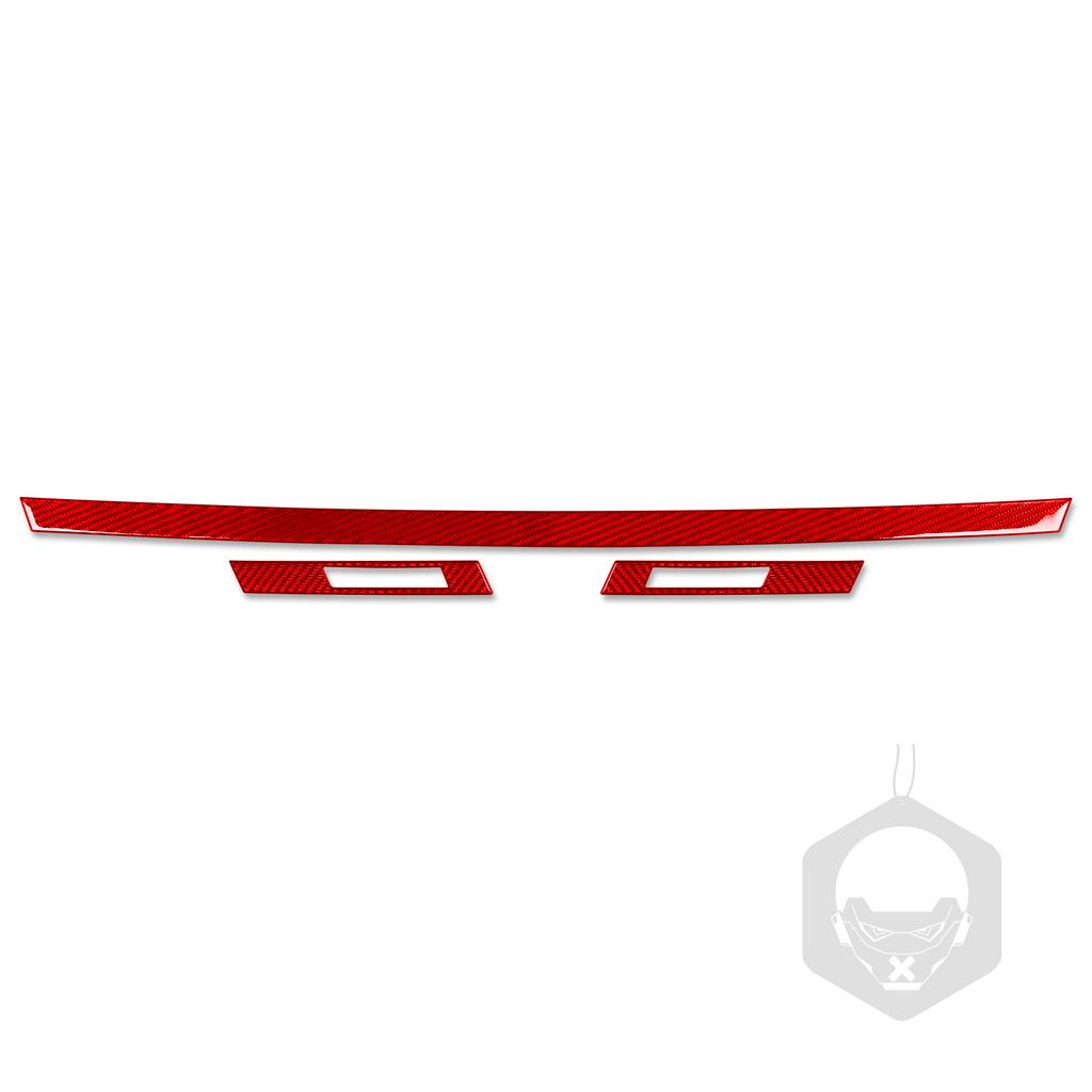 Rear Trunk Panel Trim Real Carbon Fiber Sticker Cover For BMW 7 Series F01 2009-2014 Car Exterior Decoration