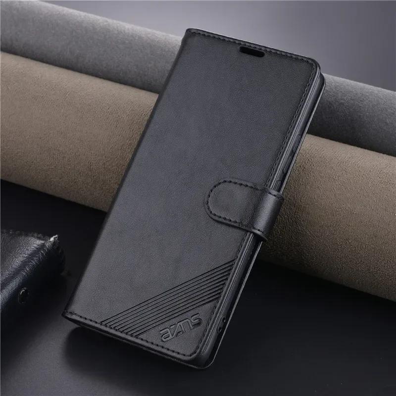 

EUCAGR Роскошный Бизнес-Кошелек Магнитный Мягкий ТПУ Чехол из PU Кожи для Xiaomi 17/17Pro/17 Pro Max/17 Ultra Держатель Ударопрочный Чехол Xiaomi 17 чёрный