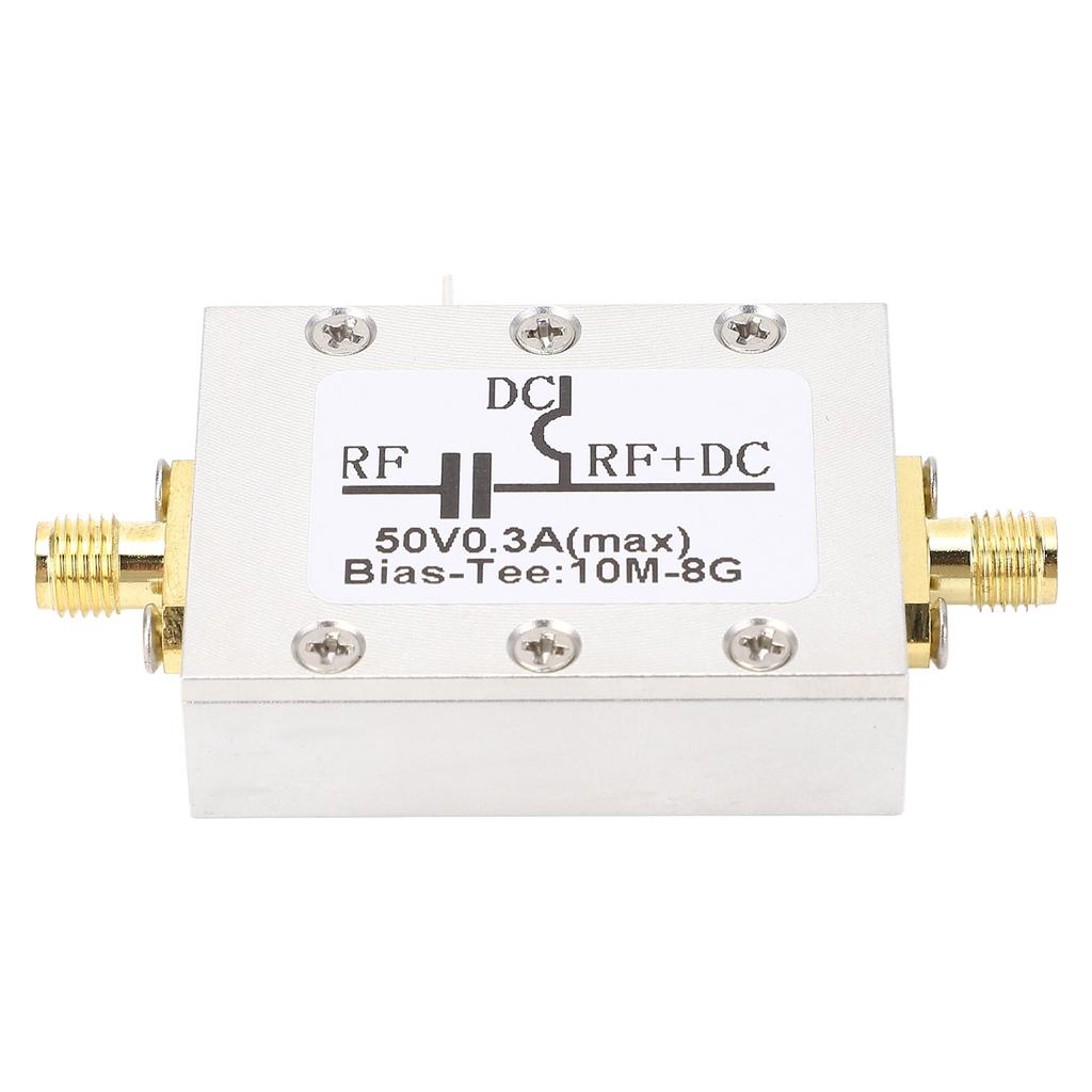 Bias Tee 10MHZ To 8GHz 300mA RF DC Block Coaxial Bias Tee for Broadband Amplifier