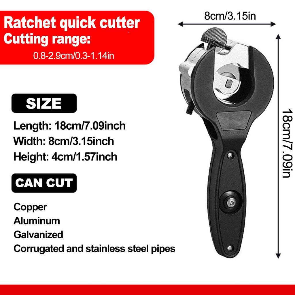 Ratsche Rohr Rohrschneider Messer 6-23mm/8-29mm Edelstahl Kupfer Aluminium Ratsche Schere Schlauchschneiden Handwerkzeuge Universal