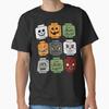 Halloween Building Brick Head Pumpkin Ghost Zombie Boys T-Shirt Unisex T-Shirt