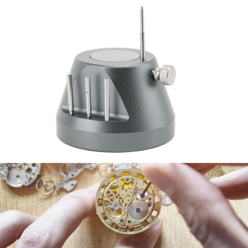 Strap Link Pin Remover with 4 Pin Screw Base Wear Resistant Portable Watch Link Removal Kit for Bracelet Repairing