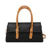 New Retro Contrasting Color Temperament Crossbody Bag Fashion Versatile Simple Casual Pu Leather Shoulder Bag Women'S Handbag