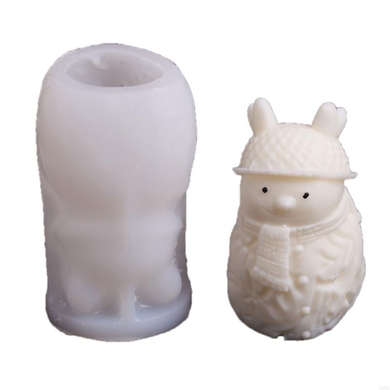 Christmas Theme Silicone Mold Snowman Silicone Mould For Handmade Soap Making Epoxy Resin Craft J0MC