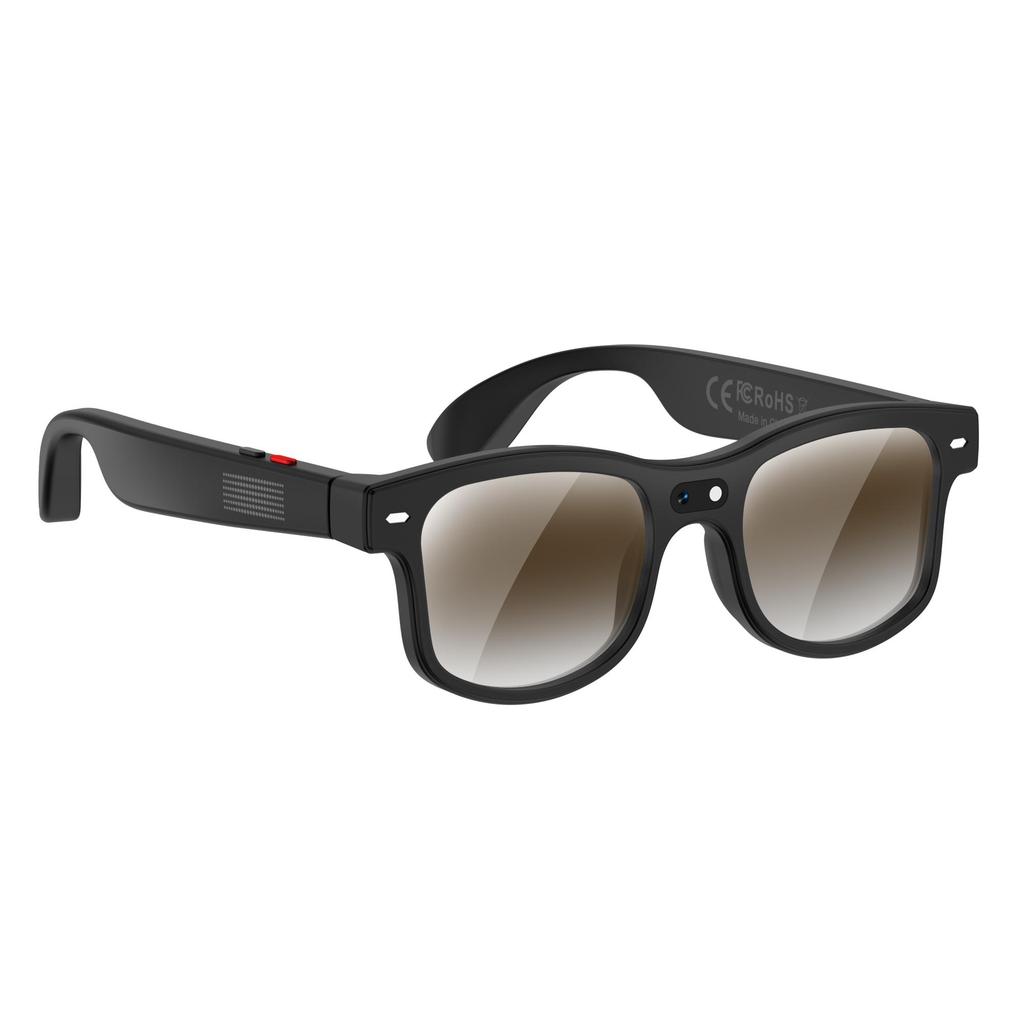 AIMB-G3 Inteligentne Okulary AI Połączenie Bluetooth Kamera Wideo Soczewki Zmieniające Kolor Blokujące Niebieskie Światło Inteligentne Okulary Moda Proste Okulary do Fotografii Ulicznej