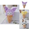 Cute Sanrio Ice Cream Plush Keychain My Melody Kuromi Panda Dog 13cm