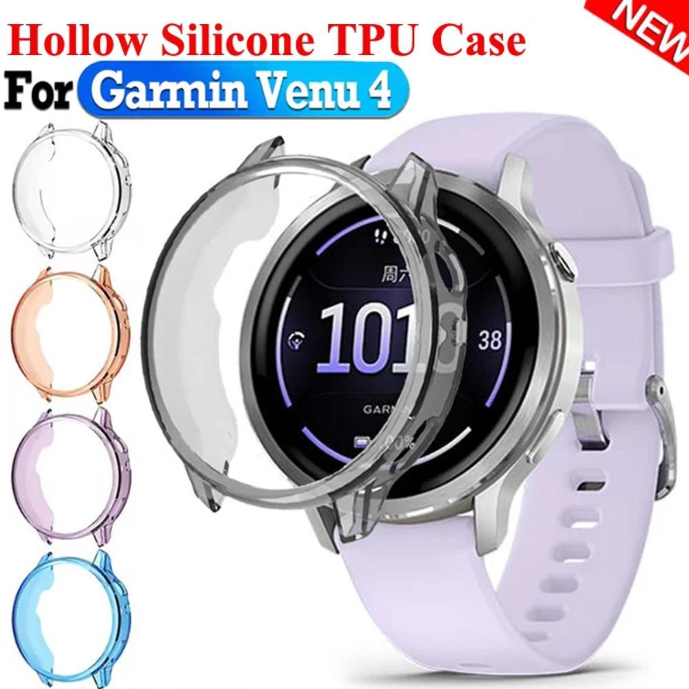 TPU Protective Case Cover For Garmin Venu 4 45mm 41mm Smart Watch Soft Silicone Hollow Bumper Protector Shell For Garmin Venu 4