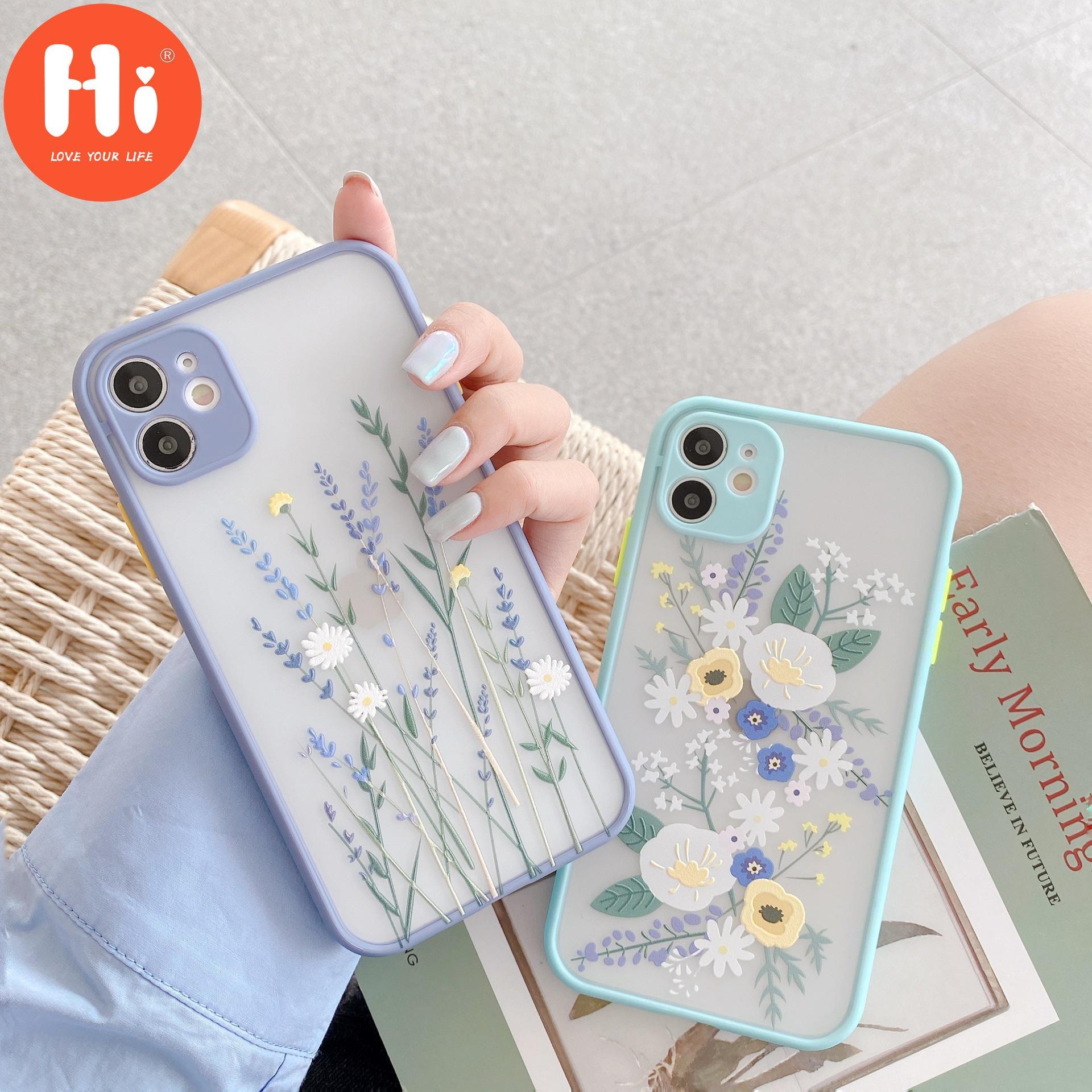 

3D рельефный цветочный прозрачный мягкий задний чехол из ТПУ для iPhone 11 12 13 Pro Max Mini X XS XR XSMax 7 8 Plus SE2 Роскошный цветок для iPhone 13 Pro задняя крышка