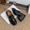 British style retro small leather shoes, high-end versatile women's outerwear loafers women's comfortable soft-soled college style uniform shoes