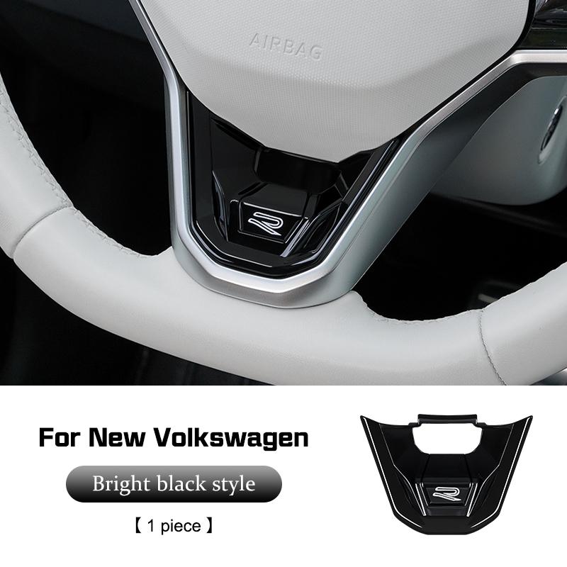 2026 Hot For Volkswagen VW New R R-Line Logo Car Steering Wheel Decoration Cover Accessories For VW Polo Golf MK4 Passat Tiguan