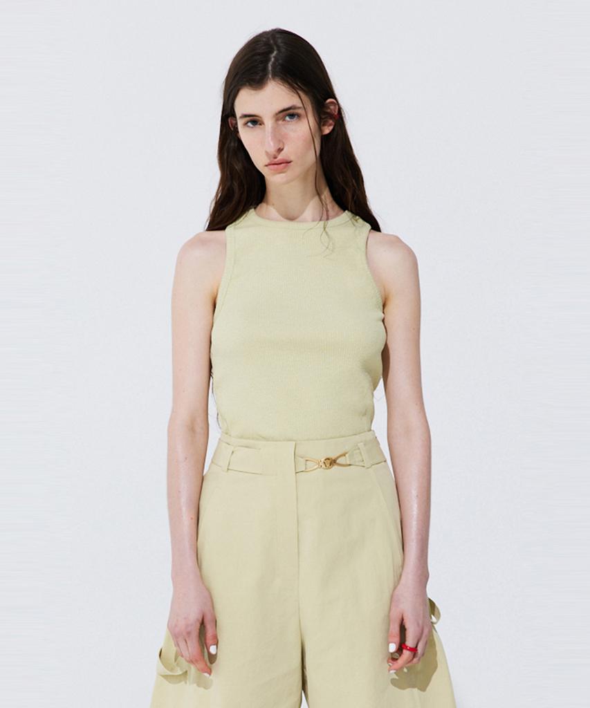 WNDERKAMMER Back Cut-Out Sleeveless_Light Green
