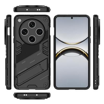Für OPPO Find X8 Pro 5G Armor Magnetischer Ständer Halter Telefonhülle Für OPPO Find X7 Ultra X6 Pro Harter PC Stoßfester Schutzhalter Rückseitige Abdeckung