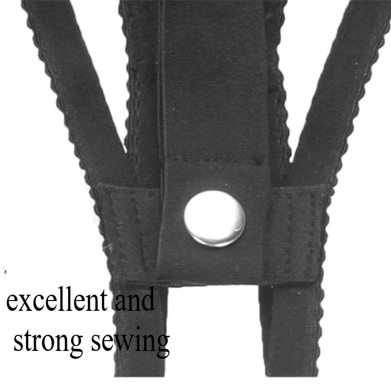 Sissy Training Black Rose Red THONG, subby Chastity Panties, Anti-Falling Harness for Male Chastity Cage