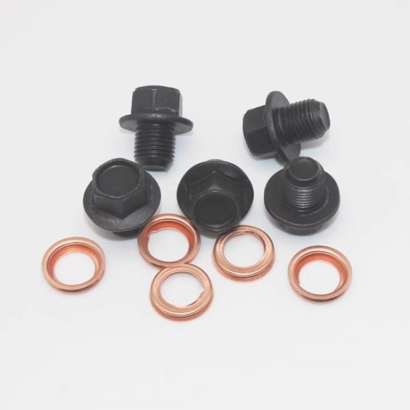 For NISSAN QASHQAI X-TRAIL LIVINA ALTIMA  SUNNY TIIDA MARCH MURANO engine  Oil pan  Oil drain screw  pad Copper Gasket