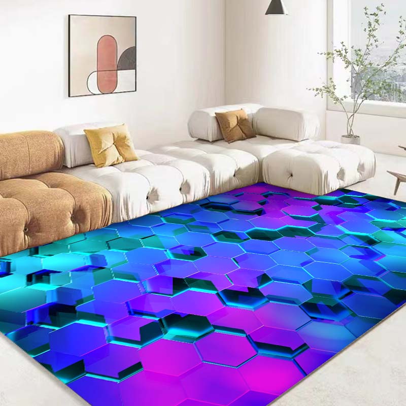 3D Volcano Lava Magma Area Rug Large Red Carpet for Living Room Bedroom Sofa Home Decor Kids Game Play Non-slip Floor Mat