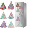 2D Flat  Painting Fridge Magnets Soft Magnetic Art Magnets  Xmas Refrigerator Decor