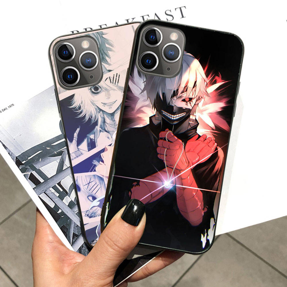 Hülle für OPPO Reno 8 6 5 Pro Find X3 A17 A3 A31 A38 A40 A53 A54 A55 A74 A76 A78 A77 A80 A94 A95 A96 Lite Schwarz Weiche Abdeckung WI59 Tokyo Ghoul Anime