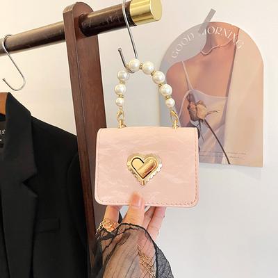 Women'S Bag, Mini Fragrance, Pearl Chain Bag, Women'S Fashion, Personality, Love Lock, Handbag