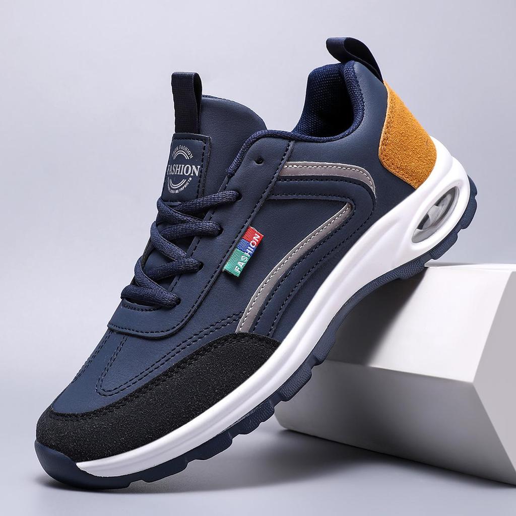 Versatile Plus Size Men's Casual Sneakers: Lightweight, Thick-Soled, Non-Slip, All-Season Footwear