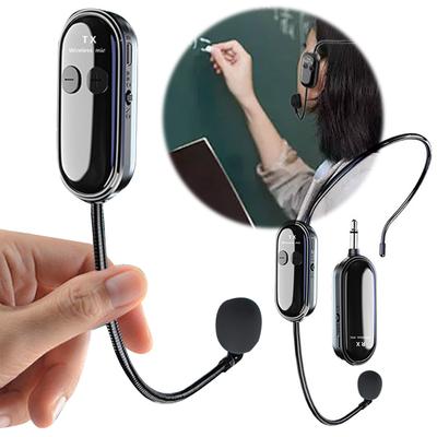 2.4G Wireless Microphone Headset Long Range Mic System Wireless Headset & Handheld 2 In 1 Mic for Teach Outdoor Speech