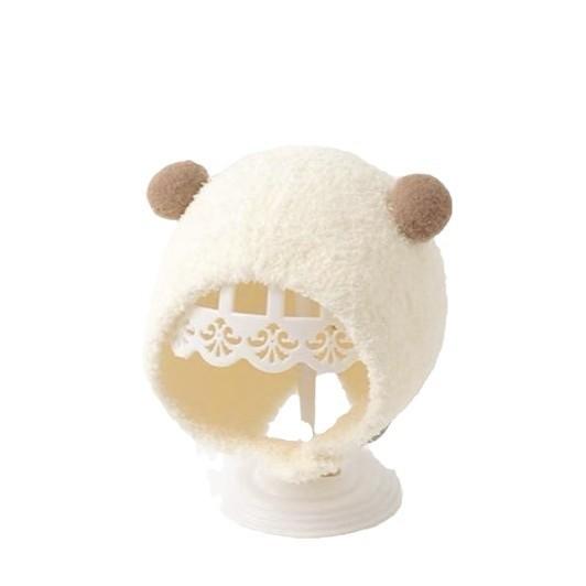 Baby Hat Autumn and Winter Super Cute Baby Head Hat Newborn Cute Ear Hat Winter Warm Plush Hat Tide