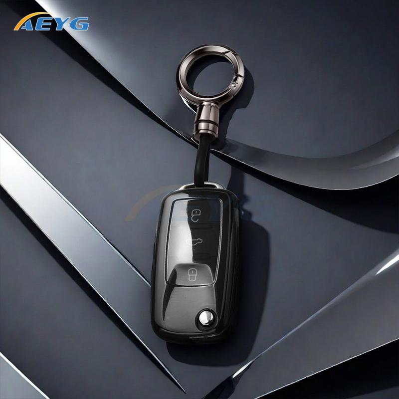 Tpu Key Cover Case Protection Shell Key Rope For 2 3 Buttons Vw Volkswagen Polo Golf Tiguan Lavida Passat Jetta Skoda Octavia