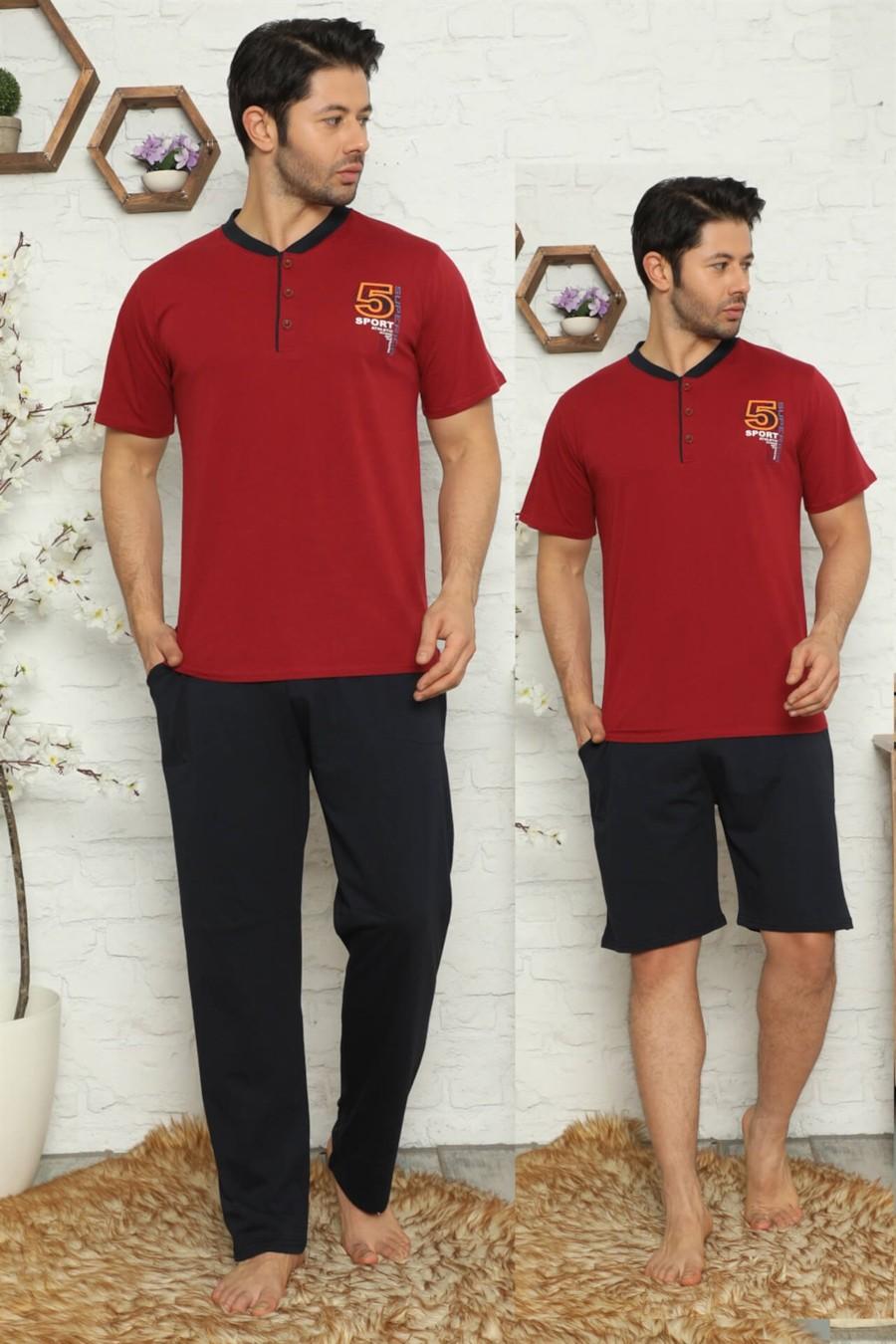 

комплект: футболка, штани та шорти SNY (83187) 52(XL) імперська червоний колір