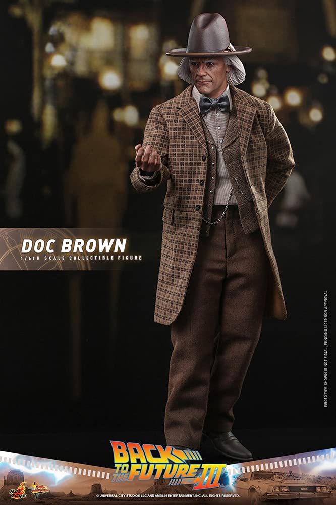Movie Masterpiece Back to the Future PART3 Emmett Brown Scale Figure Dr. 1/6