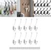 Vintage Zinc Alloy Metal Hook With Double Hooks Black And White Modern Design
