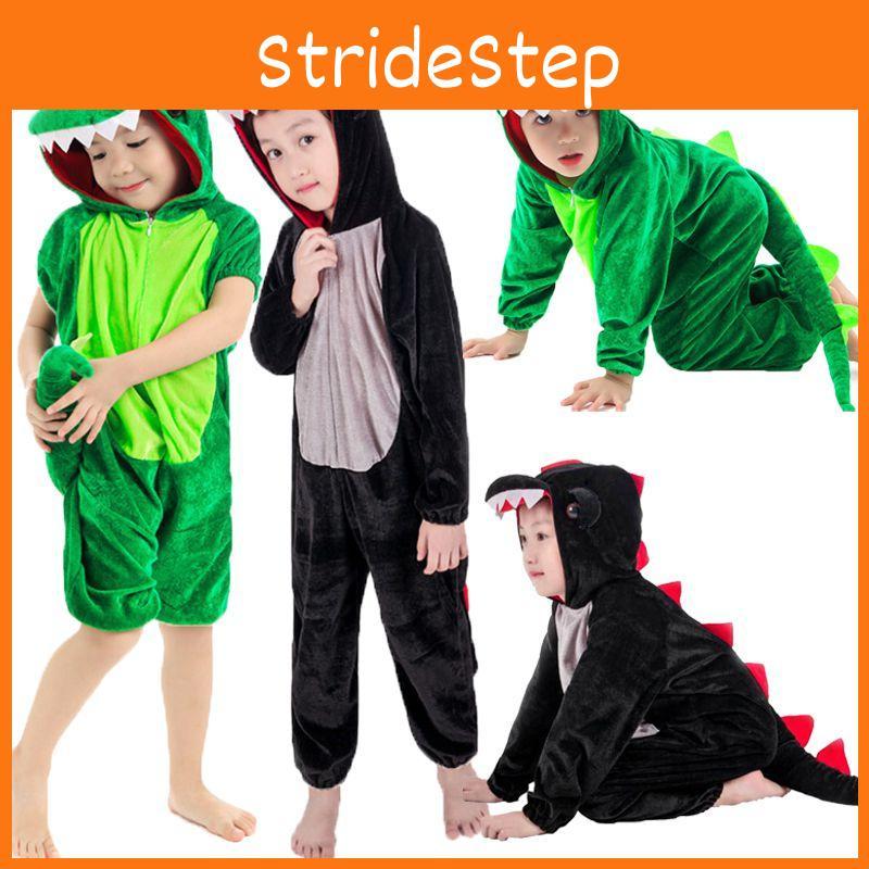 Soft And Wear-resistant Halloween Childs Dinosaur Costume Crocodile Fancy Dress Jumpsuit