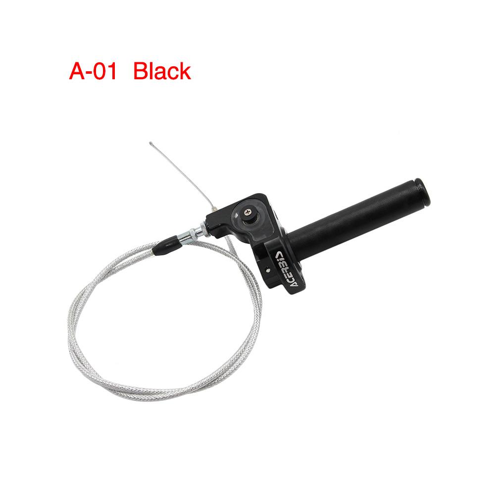 ZSDTRP 7/8'' CNC Aluminum Twist Throttle Handle Grip + Cable Replacement For Dirt Bike Quad ATV Pit 50cc 125cc 150cc 250cc