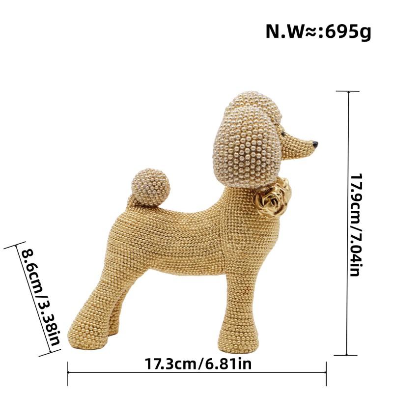 Modern Minimalist Resin Dog Figurine Home Decor Living Room Shelf Cabinet Entryway Gift