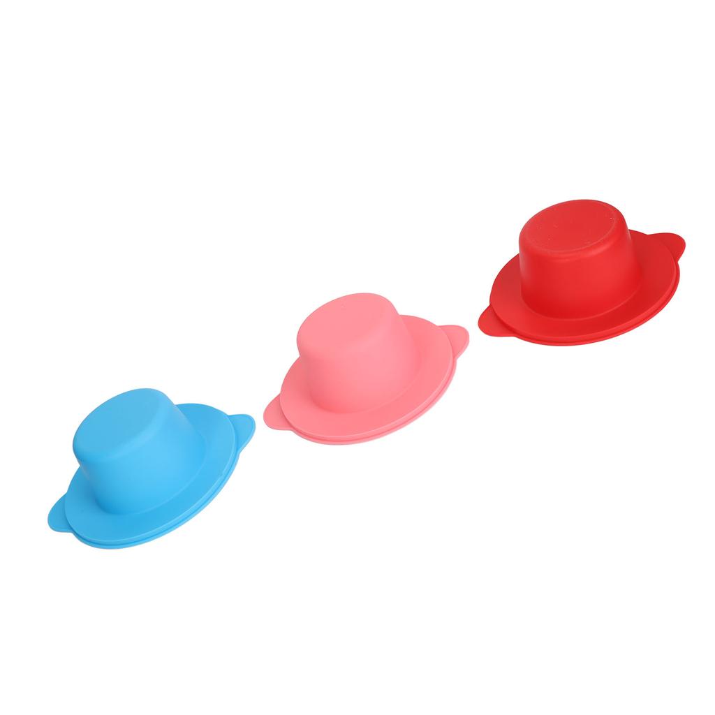 3pcs Silicone Wax Melting Bowl Wide Margin Hair Removing Non Stick Wax Warmer Replacement Pot