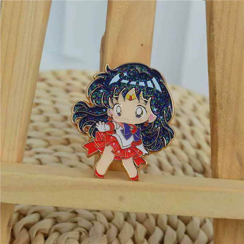 Classic Japanese Anime Girls Sailor Moon Lapel Pins for Backpack Enamel Pin Women's Brooch Badges for Clothes Jewelry Accessorie