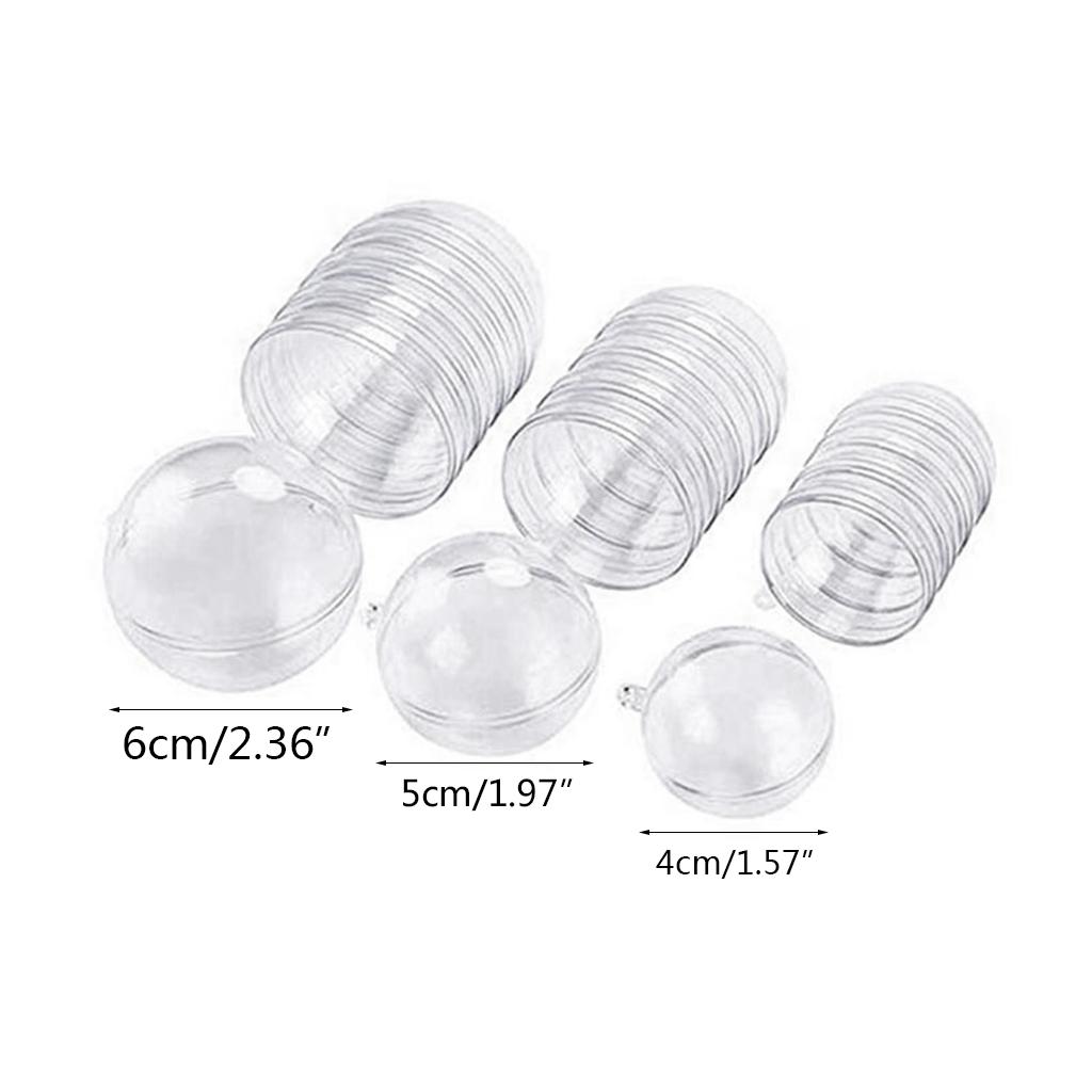 15pcs Plastic Hollow Ball Christmas Hollow Ball Decorations Ball Shopping Mall for Window Transparent Ball Candy Box