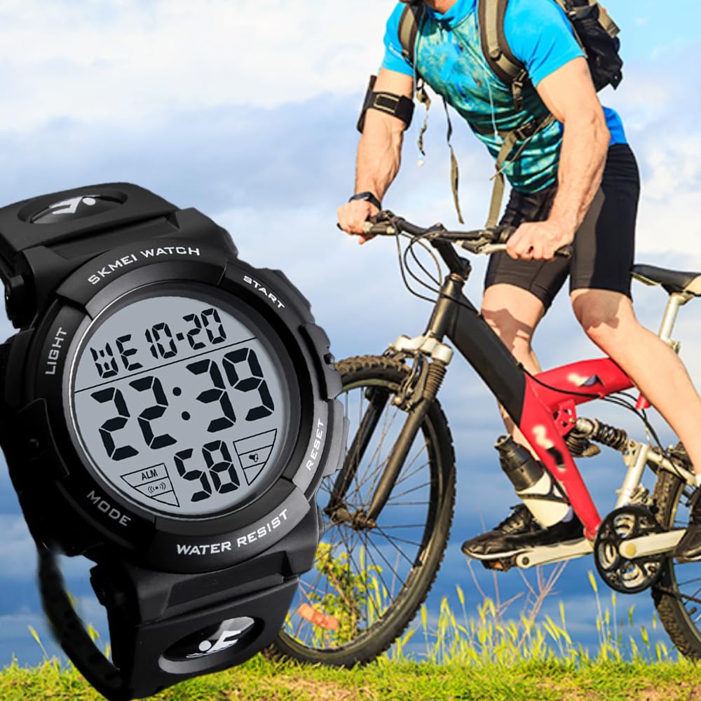 Datirzyx Digital Sports Watch Black