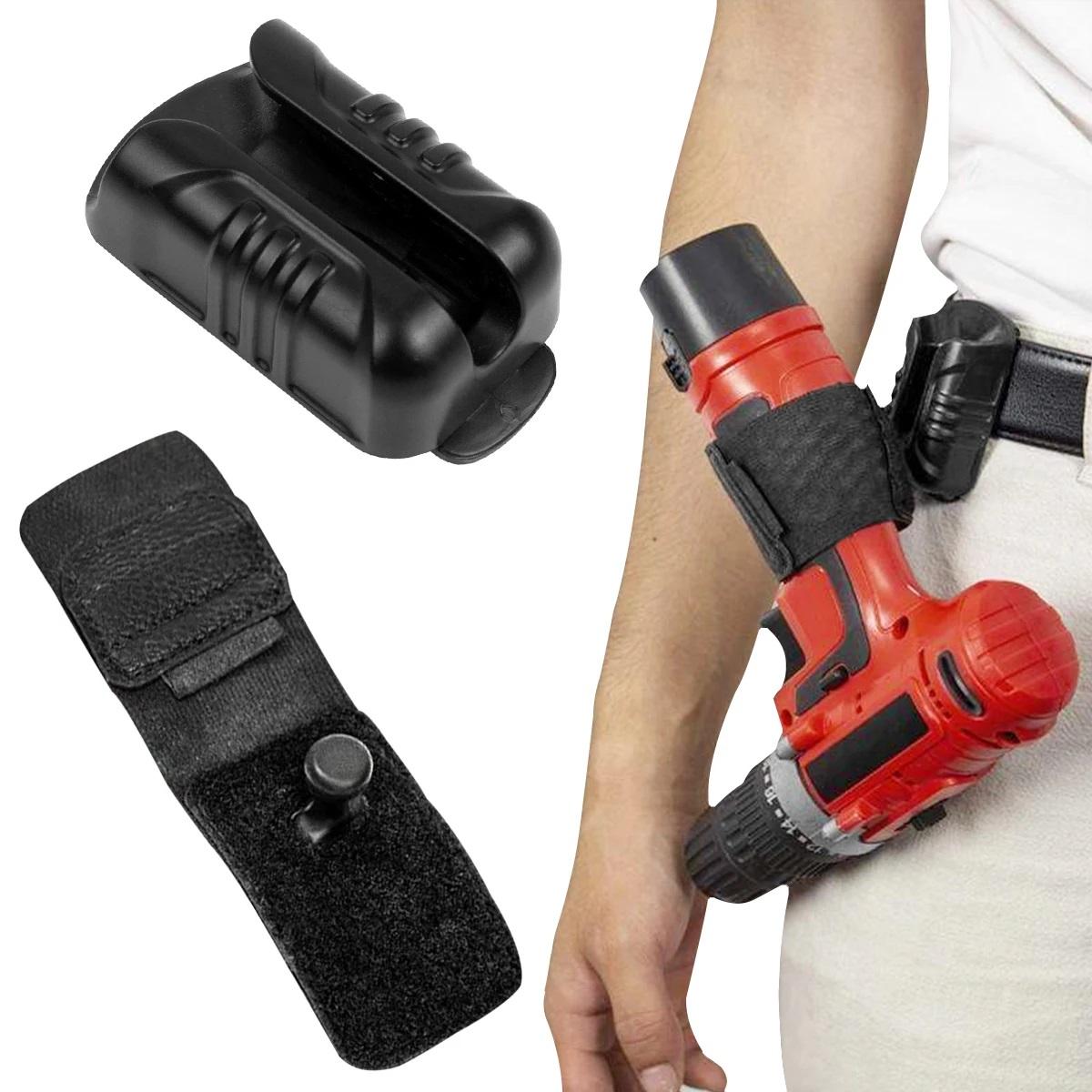 

Сумка для переноски инструментов Портативный держатель для аккумуляторной дрели Карман Водонепроницаемая кобура для инструментов Дрель Отвертка Поясная сумка для инструментов для хранения инструментов чёрный
