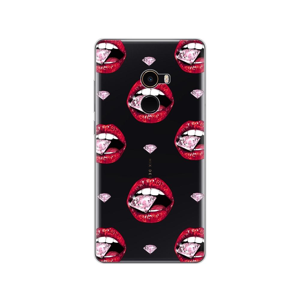 Pouzdro pro Xiaomi Mix 2 Soft Silicon TPU Pouzdro pro Xiaomi Mi Mix 2 Mix2 Zadní kryt Ochranný zadní kryt Transparentní Coque Shell