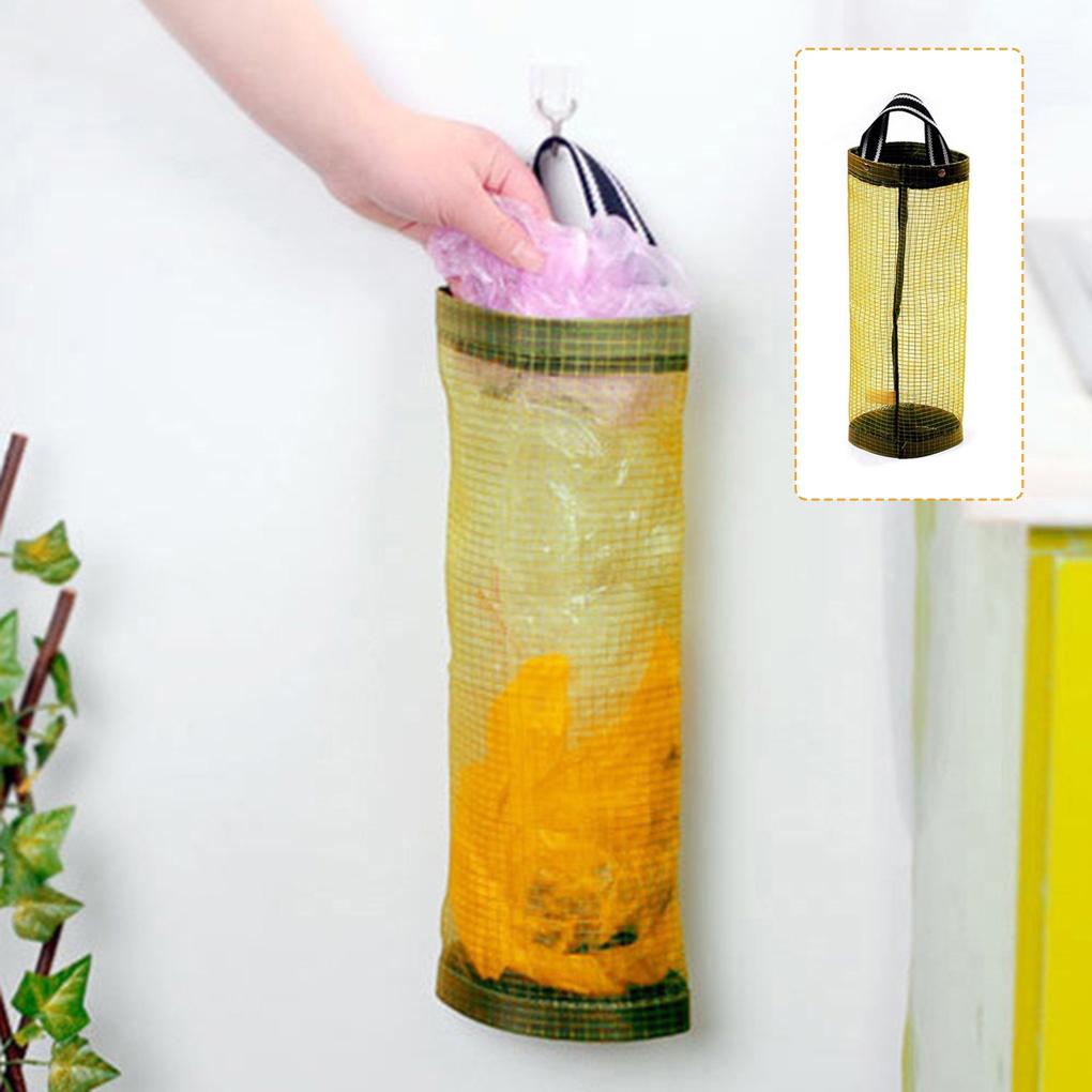 Hängender Müllbeutelhalter Müll Plastik Netzbeutel Netztasche Küchenorganisator