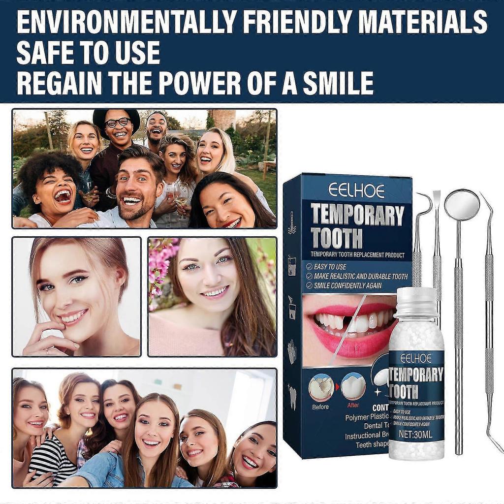 Moldable Tooth Filling False Teeth Temporary Repair Kit Solid Glue Denture